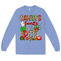 Colony Blue santa's favorite pct Long Sleeve Tee - texasbilliewilder