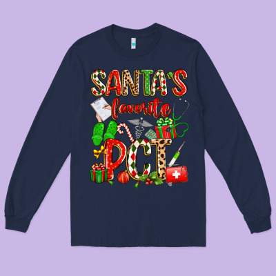 Santa's Favorite Pct Long Sleeve Tee Designed By Texasbilliewilder