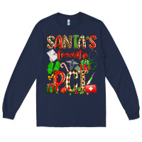 Navy santa's favorite pct Long Sleeve Tee - texasbilliewilder