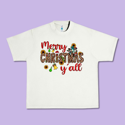 Merry Christmas Y'all Urban Heavy Tee Designed By Jahusdesignshop