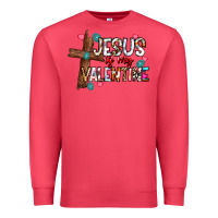 Cardinal jesus is my valentine Premium Sweatshirt - CowhideDigitalArt