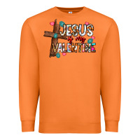 Carrot jesus is my valentine Premium Sweatshirt - CowhideDigitalArt