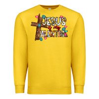 Lemon jesus is my valentine Premium Sweatshirt - CowhideDigitalArt