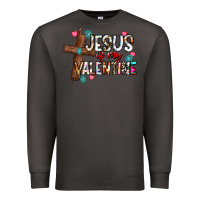 Smoke jesus is my valentine Premium Sweatshirt - CowhideDigitalArt