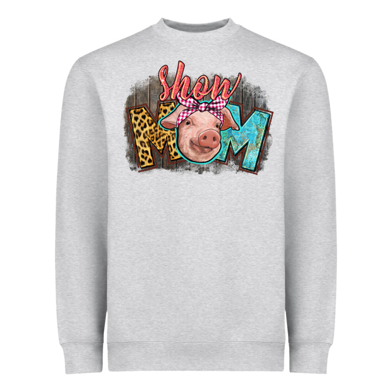 Show Mom Pig Heavyweight Sweatshirt by CowGirlArtShop | Teevron