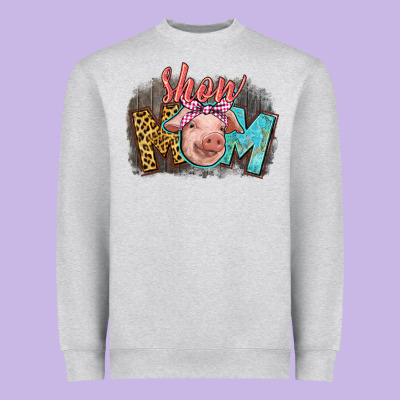Show Mom Pig Heavyweight Sweatshirt Designed By Cowgirlartshop