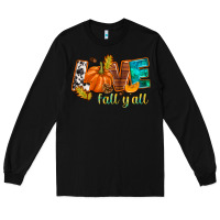 Black Love Fall y'all Long Sleeve Tee - NancyCooperArtShop