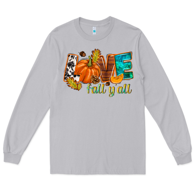 Love Fall Y'all Long Sleeve Tee by NancyCooperArtShop | Teevron