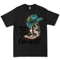 Black Should Have Been A Cowgirl Premium Tee - JahusDesignShop
