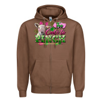 Chestnut too cute to pinch Zipper Hoodie - FaDigitalArtStudio