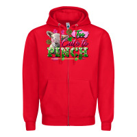 Red too cute to pinch Zipper Hoodie - FaDigitalArtStudio