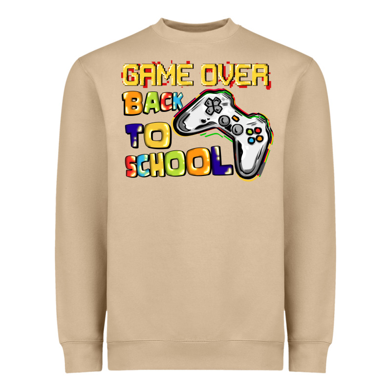 Game Over Back To School Heavyweight Sweatshirt by CowGirlArtShop | Teevron
