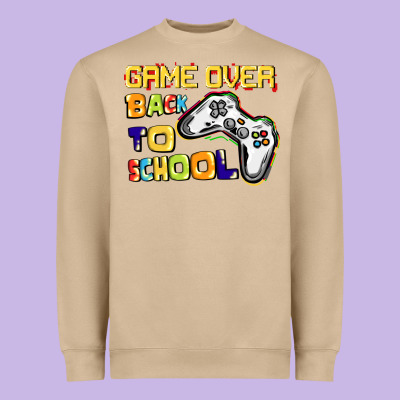 Game Over Back To School Heavyweight Sweatshirt Designed By Cowgirlartshop