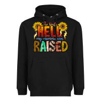 Black The Only Hell My Momma Ever Heavyweight Hoodie - CowhideDigitalArt