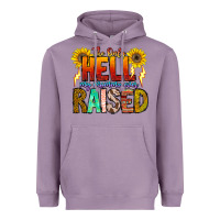 Lavender The Only Hell My Momma Ever Heavyweight Hoodie - CowhideDigitalArt