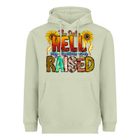 Matcha The Only Hell My Momma Ever Heavyweight Hoodie - CowhideDigitalArt