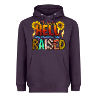 Plum The Only Hell My Momma Ever Heavyweight Hoodie - CowhideDigitalArt