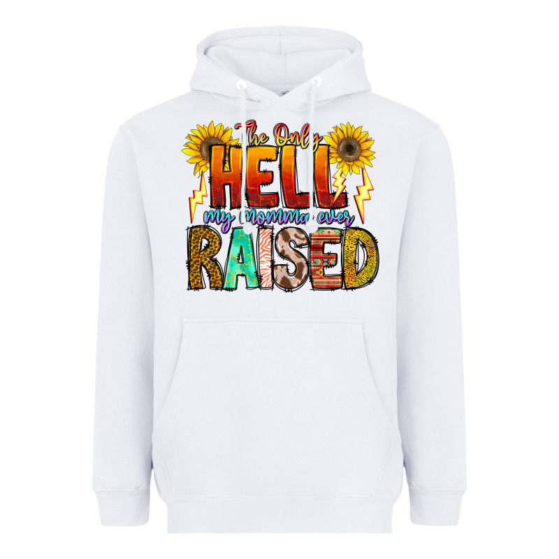 The Only Hell My Momma Ever Heavyweight Hoodie by CowhideDigitalArt | Teevron