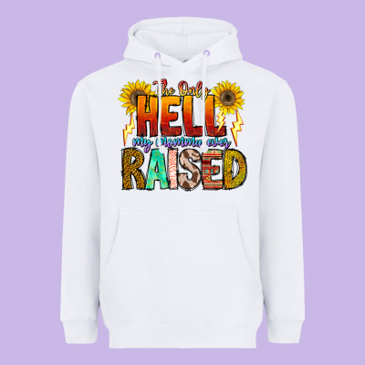 The Only Hell My Momma Ever Heavyweight Hoodie Designed By Cowhidedigitalart