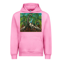 Fuchsia Pink brachiosaurus Urban Hoodie - Artiststas