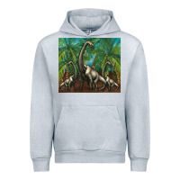 Heather Grey brachiosaurus Urban Hoodie - Artiststas