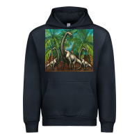 Navy brachiosaurus Urban Hoodie - Artiststas