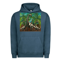 Pigment Midnight Navy brachiosaurus Urban Hoodie - Artiststas
