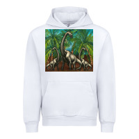 White brachiosaurus Urban Hoodie - Artiststas
