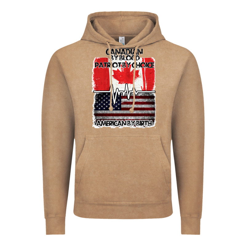 American By Birth Canadian By Blood Patriot By Choice Vintage Hoodie by Bettercallsaul | Teevron
