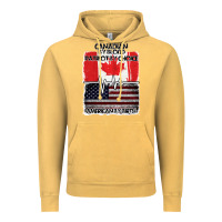 Vintage Mustard American By Birth Canadian By Blood Patriot By Choice Vintage Hoodie - Bettercallsaul