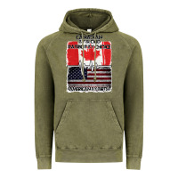 Vintage Olive American By Birth Canadian By Blood Patriot By Choice Vintage Hoodie - Bettercallsaul
