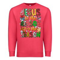 Cardinal jesus is the reason for the season Premium Sweatshirt - CowhideDigitalArt