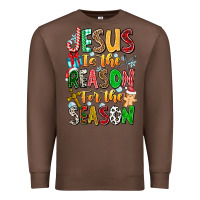 Chestnut jesus is the reason for the season Premium Sweatshirt - CowhideDigitalArt