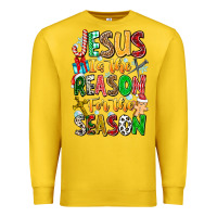 Lemon jesus is the reason for the season Premium Sweatshirt - CowhideDigitalArt
