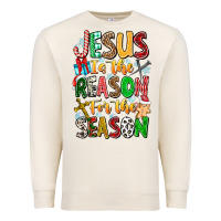 Sandshell jesus is the reason for the season Premium Sweatshirt - CowhideDigitalArt