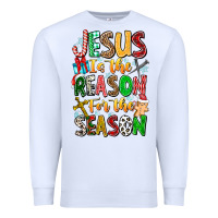 White jesus is the reason for the season Premium Sweatshirt - CowhideDigitalArt