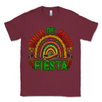Burgundy cinco de mayo fiesta rainbow Classic Tee - BarkalooDesign