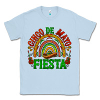 Dusty Blue cinco de mayo fiesta rainbow Classic Tee - BarkalooDesign