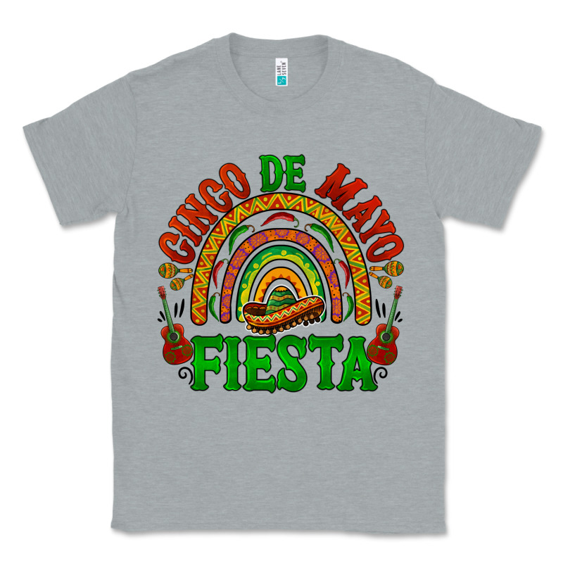 Cinco De Mayo Fiesta Rainbow Classic Tee by BarkalooDesign | Teevron