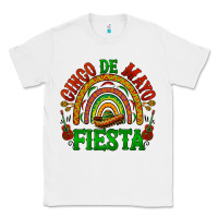 White cinco de mayo fiesta rainbow Classic Tee - BarkalooDesign