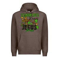 Coffee St. Patrick's knows Jesus arose Premium Hoodie - FaDigitalArtStudio