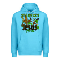 Ocean Blue St. Patrick's knows Jesus arose Premium Hoodie - FaDigitalArtStudio