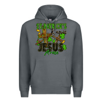 Rock St. Patrick's knows Jesus arose Premium Hoodie - FaDigitalArtStudio