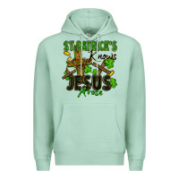 Seafoam St. Patrick's knows Jesus arose Premium Hoodie - FaDigitalArtStudio