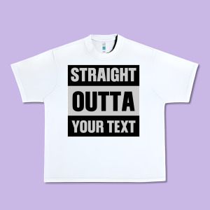 Straight Outta Your Text Urban Heavy Tee Designed By Bettercallsaul
