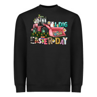 Black I dig Easter Day Heavyweight Sweatshirt - HowdyJamesFarm