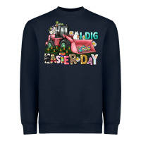 Navy I dig Easter Day Heavyweight Sweatshirt - HowdyJamesFarm