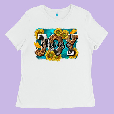 Choose Joy Ladies Tee Designed By Nancycooperartshop