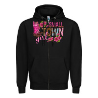 Black small town girl with flowers bbs Zipper Hoodie - BundleAndBundleShop