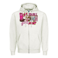 Oatmeal Heather small town girl with flowers bbs Zipper Hoodie - BundleAndBundleShop